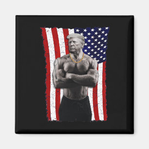 Gangster Pro Donald Trump Tattoo Republikaner Amer Magnet