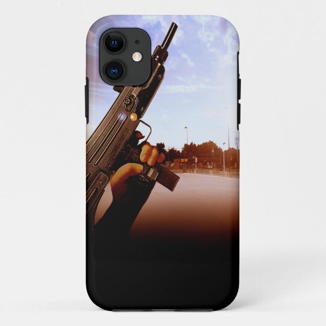 Gangster Uzi iPhone 5 Fall Case-Mate iPhone Hülle (Rückseite)