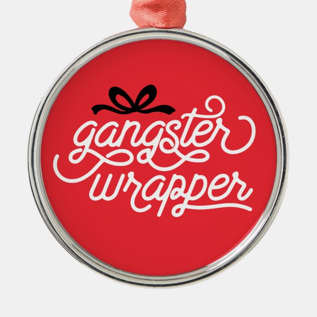 Gangster Wrapper Christmas Ornament (Vorne)