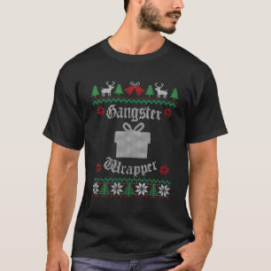 Gangster Wrapper Funny Ugly Sweater für Weihnachte T-Shirt