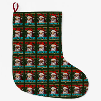 Gangster-Wrapper-Weihnachtsstrumpf Großer Weihnachtsstrumpf