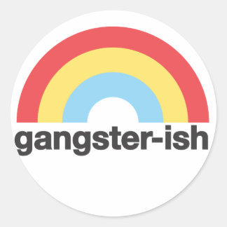 Gangsteraufkleber Runder Aufkleber