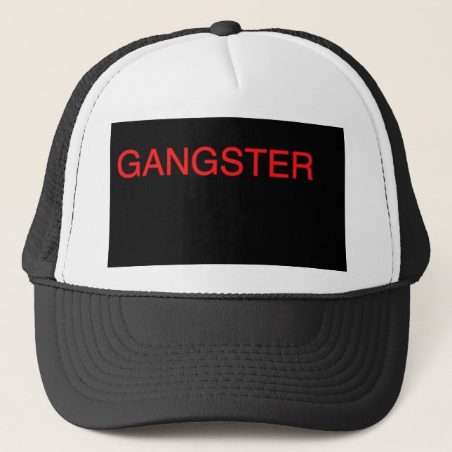 Gangsterhut Truckerkappe (Vorderseite)