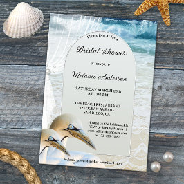 Gannets Beach Bridal Dusche Einladung