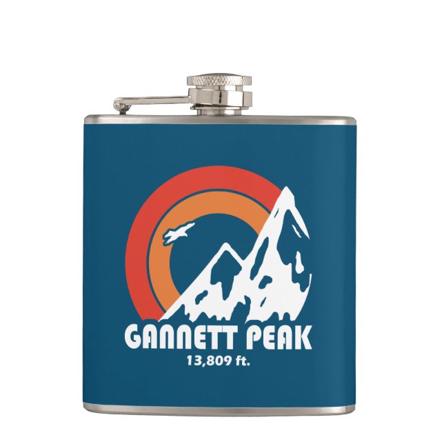 Gannett Peak Sun Eagle Flachmann (Vorderseite)