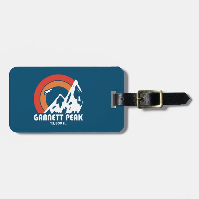 Gannett Peak Sun Eagle Gepäckanhänger (Vorderseite horizontal)