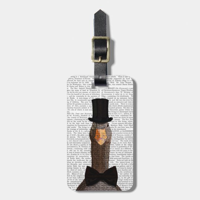 Gans 2 gepäckanhänger (Vorderseite vertikal)