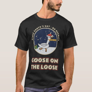 Gans auf freiem Fuß Lustige Weihnachtsgans T-Shirt