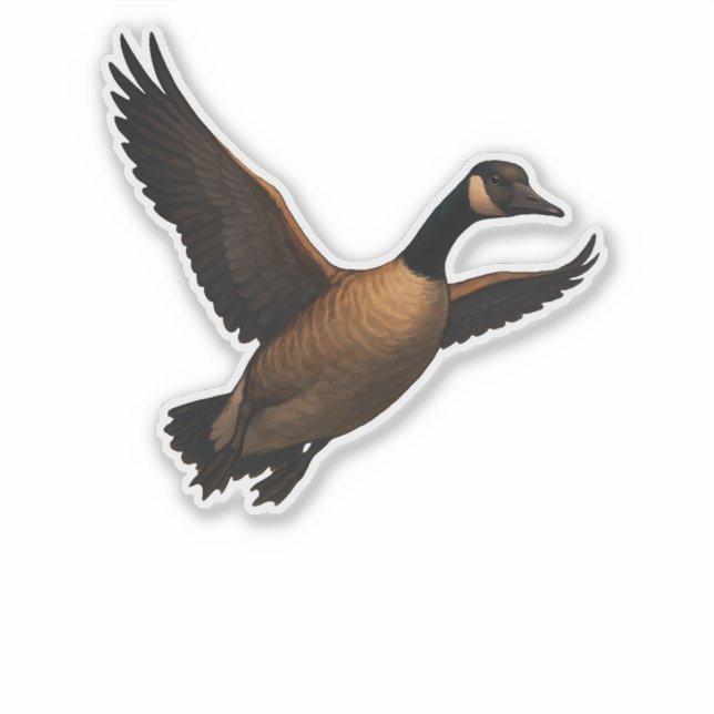 Gans-Aufkleber Aufkleber (Vorderseite)