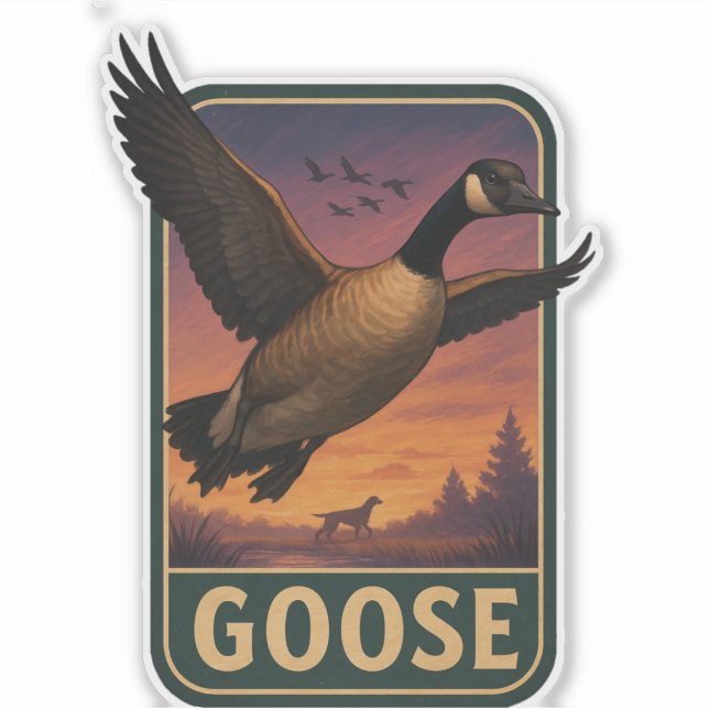 Gans-Aufkleber  Aufkleber (Vorderseite)