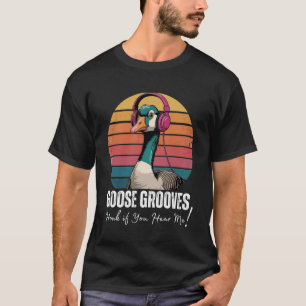 Gans hört Musik Autismus Sinnesunterstützung Gehen T-Shirt
