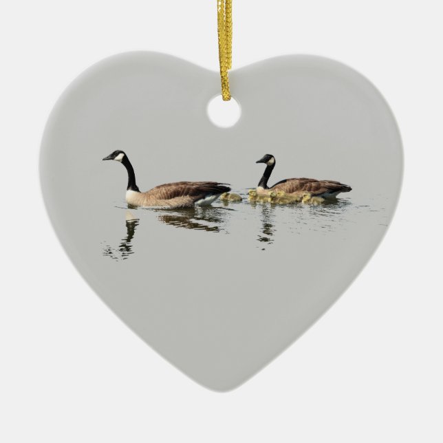 Gans-Liebe-Verzierung Keramikornament (Vorne)