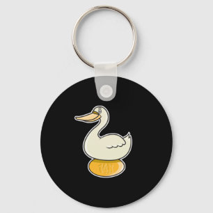 Gans mit goldenen Ei Schlüsselanhänger