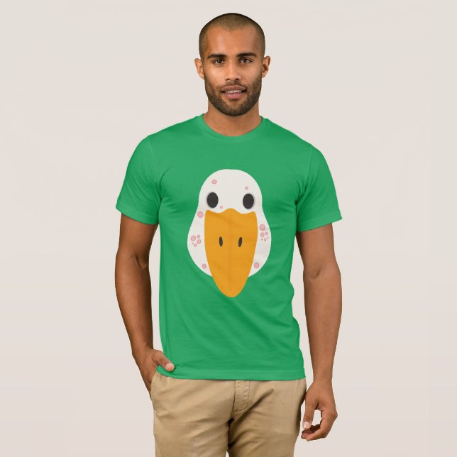 Gans mit Pickeln Basic T-Shirt (Vorne ganz)