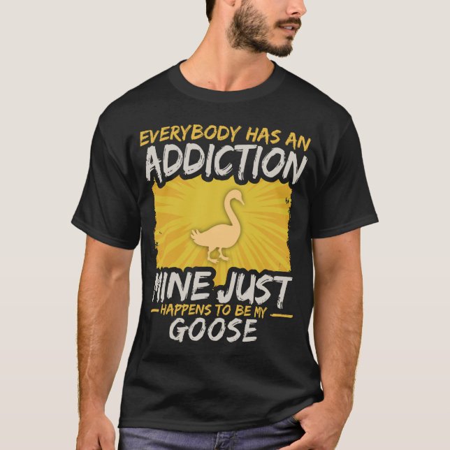 Gans-Sucht-lustiger Vieh-Liebhaber T-Shirt (Vorderseite)