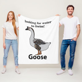 Gans sucht nach Wasser für schwimmende afrikanisch Fleecedecke