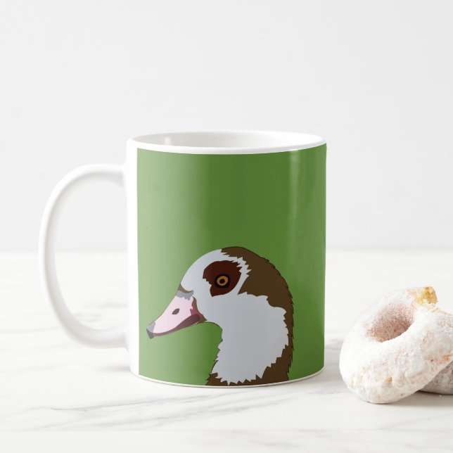 Gans Wasservögel Vogel  Kaffeetasse (Mit Donut)