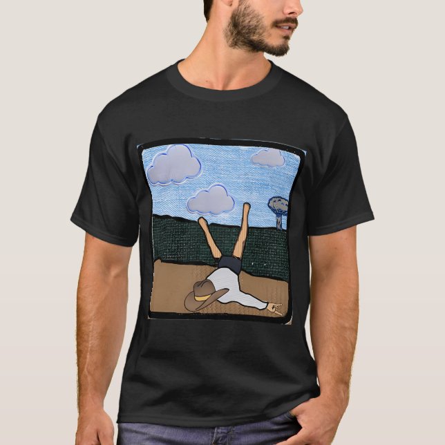 Gänse 3D Land Patchwork T-Shirt (Vorderseite)