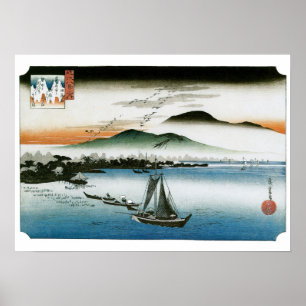 Gänse abbauen - Vintage Hiroshige Prinzen Poster