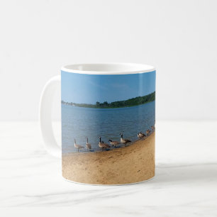 Gänse am Silver Lake, Wisconsin Kaffeetasse