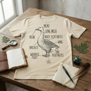 Gänse-Anatomie-Diagramm T-Shirt