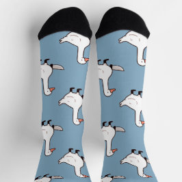Gänse auf dem Lose Muster Socken