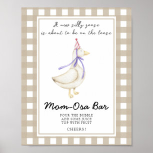 Gänse-Baby-Party - Momosa Bar Poster