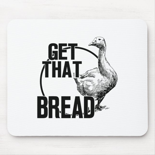 Gänse bekommt das Brot Mousepad (Vorne)