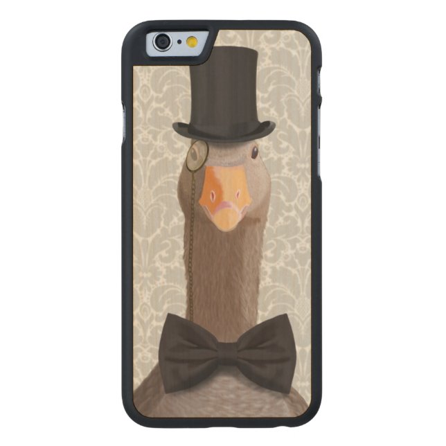 Gänse Carved Wood iPhone Hülle (Rückseite)