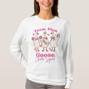 Gänse Cheerleader-Team - Team Pink Bewusstsein T-Shirt