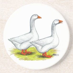 Gänse: Embden Pair Getränkeuntersetzer