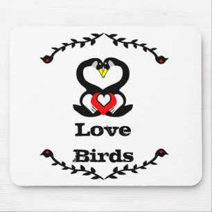 Gänse Familie Albern Gänse Love Birds Mousepad