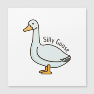 Gänse, Gänse, Alberne Gänse Magnetkarte