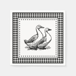 Gänse Gingham Serviette