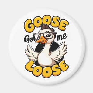 Gänse Got Ich Loose" - Gänse mit Brille Magnet