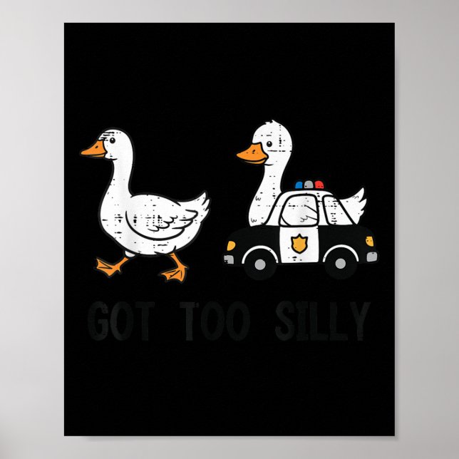 Gänse Got zu Albern Lice Car Funny Animal Men Wome Poster (Vorne)