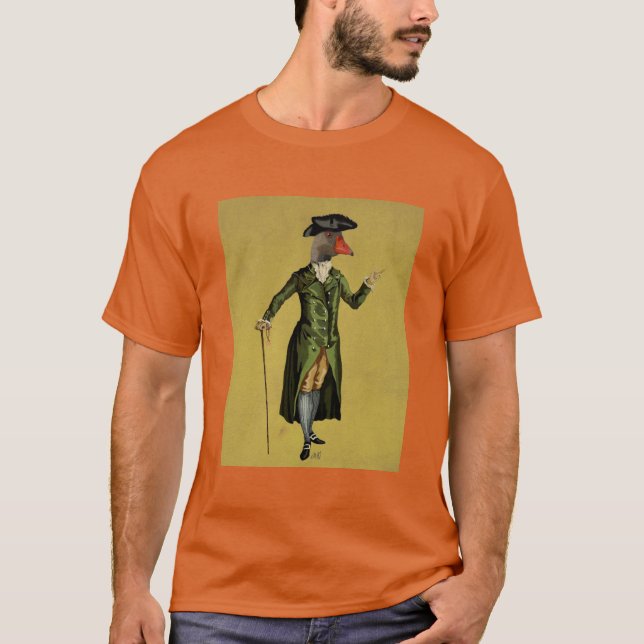Gänse im grünen Regenmantel 3 T-Shirt (Vorderseite)