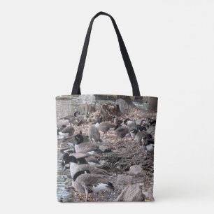 Gänse im Park Tasche