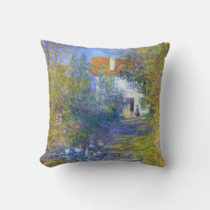 Gänse in Creek Claude Monet Kunst Kissen