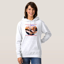 Gänse in Rosa Hoodie