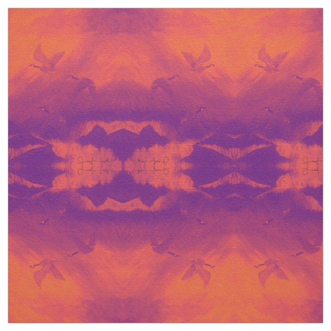 Gänse in Rot Stoff (Muster)