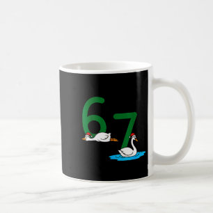 Gänse legen Schwäne schwimmen 67 Sechs Gänse Siebe Kaffeetasse