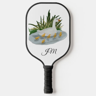 Gänse Mit Monogramm Pickleball Paddle