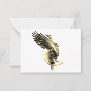 Gänse Mitteilungskarte