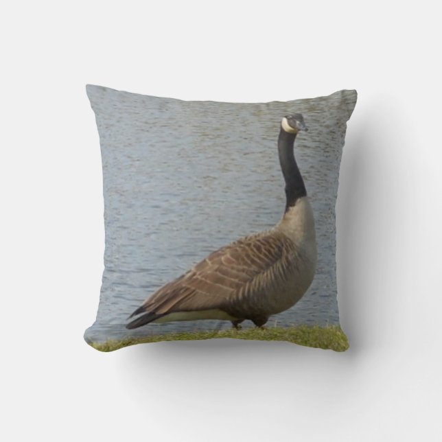 Gänse nach Kehlkopf Kissen (Vorderseite)