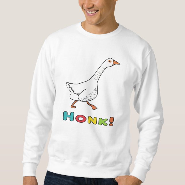 Gänse Schnattern Sweatshirt (Vorderseite)