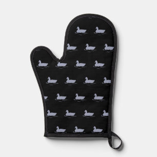 Gänse, schwarz Oven Mitt Ofenhandschuh
