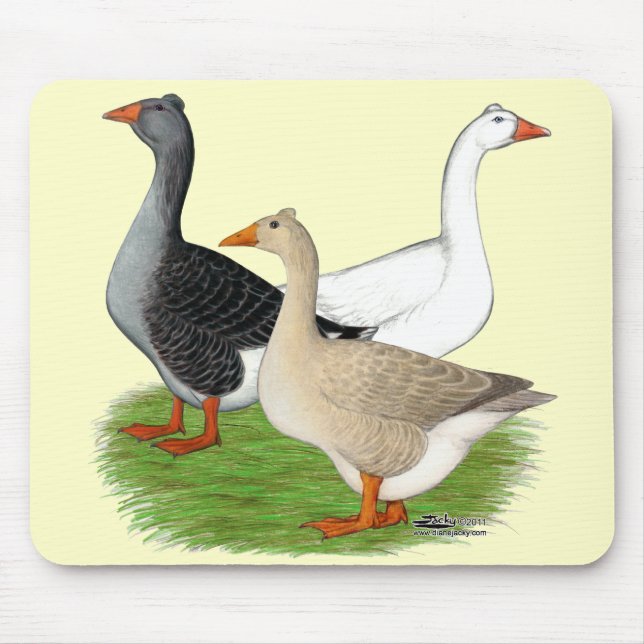 Gänse: Tufted Trio Mousepad (Vorne)
