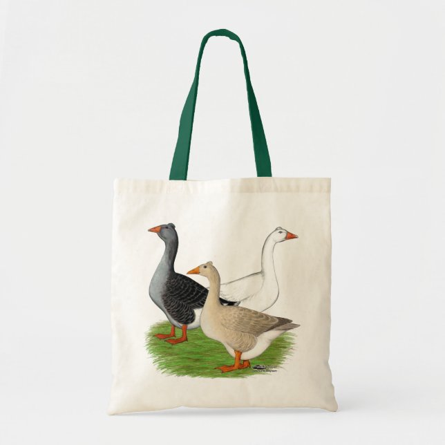 Gänse: Tufted Trio Tragetasche (Vorne)