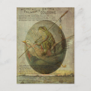 Gänse- und Froschreise zu Ostern Feiertagspostkarte